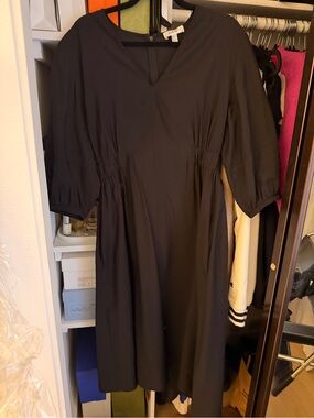 COS Cinched Waist Black Dress